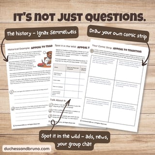 Appeal to Tradition Question Pack: Critical Thinking, Comic, Comprehension - image 3 of 8