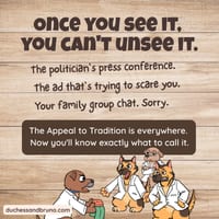 Appeal to Tradition Question Pack: Critical Thinking, Comic, Comprehension - thumbnail 5 of 8