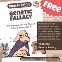 Genetic Fallacy Question Pack: Critical Thinking, Comic, Comprehension - thumbnail 1 of 8