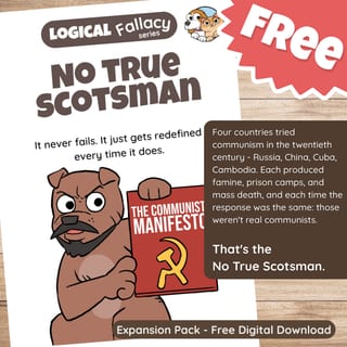 No True Scotsman Question Pack: Critical Thinking, Comic, Comprehension - image 1 of 8
