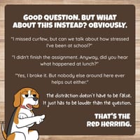 Red Herring Fallacy Question Pack: Critical Thinking, Comic, Comprehension - thumbnail 2 of 8