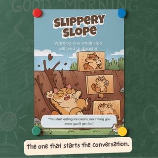 Slippery Slope Fallacy Poster - image 8 of 9
