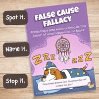 False Cause Fallacy Poster - thumbnail 1 of 9