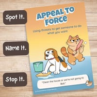 Appeal to Force Fallacy Poster - thumbnail 1 of 9