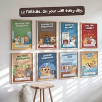 Logical Fallacy Posters Pack of 12 - Complete Critical Thinking Set Bundle 2 - thumbnail 4 of 9