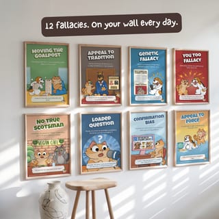 Logical Fallacy Posters Pack of 12 - Complete Critical Thinking Set Bundle 2 - image 4 of 9