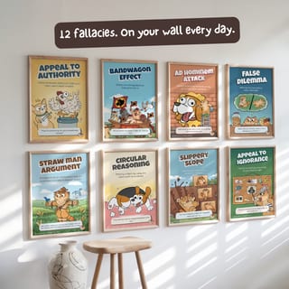 Logical Fallacy Posters Pack of 12 - Complete Critical Thinking Set Bundle 1 - image 4 of 9