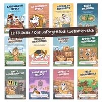 Logical Fallacy Posters Pack of 12 - Complete Critical Thinking Set Bundle 1 - thumbnail 5 of 9