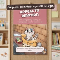 Logical Fallacy Posters Pack of 12 - Complete Critical Thinking Set Bundle 1 - thumbnail 8 of 9