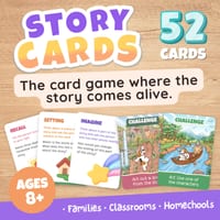 Story Cards Game | Printable Story Comprehension Card Game | Bloom's Taxonomy - thumbnail 1 of 9