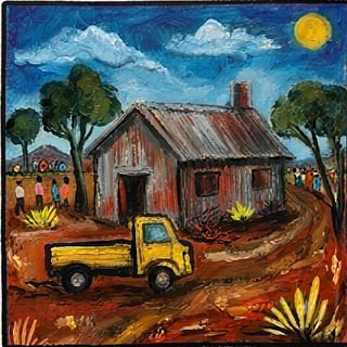 How to Draw an Outback Mining Town | Directed Drawing Lesson Inspired by Pro Hart | Years 3-6 Art - image 2 of 6