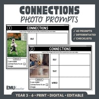 Connections Picture & Photo Prompt Cards | Story & Narrative Writing Activity | Self, Text, World