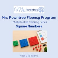 Mrs Rowntree Fluency Program | Square Numbers | Yr 3 to Yr 6 | Australian Curriculum v9.0 Aligned