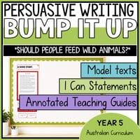 Persuasive Writing Exemplar Texts | Bump it Up Writing Wall | Year 5 | Don't Feed Wild Animals