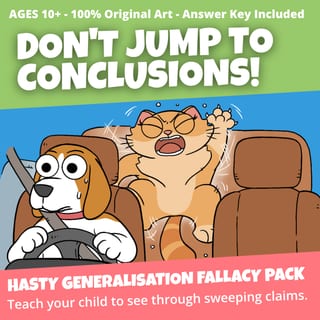 Hasty Generalisation Activity Pack | Critical Thinking Activities - image 1 of 9