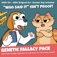 Genetic Fallacy Logical Fallacy Activity Pack - Critical Thinking Activities - thumbnail 1 of 9