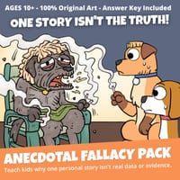 Anecdotal Fallacy Activity Pack | Logical Fallacy | Critical Thinking Activities | Bloom's Taxonomy - thumbnail 1 of 9