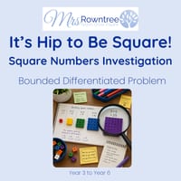 It's Hip to Be Square! | Square Numbers Investigation | Yr 3-6 | Australian Curriculum v9.0 Aligned