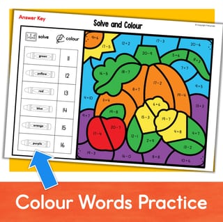Colour by Number Addition and Subtraction within 20 AUTUMN Maths Colouring Sheets - image 4 of 4