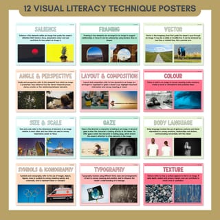 Visual Literacy Anchor Chart | Technique Poster | Media Literacy & Text Analysis - image 2 of 8