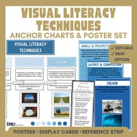 Visual Literacy Anchor Chart | Technique Poster | Media Literacy & Text Analysis - thumbnail 1 of 8
