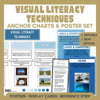 Visual Literacy Anchor Chart | Technique Poster | Media Literacy & Text Analysis - image 1 of 8