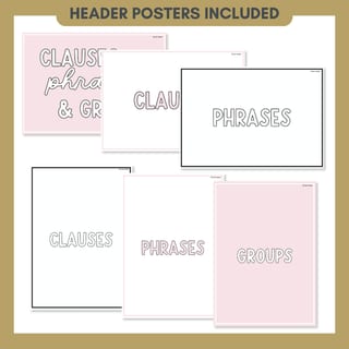 Clauses, Phrases & Groups Anchor Chart | Grammar Posters & Activities - image 7 of 8