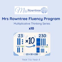 Mrs Rowntree Fluency Program | x10 Multiplication | Yr 1 to 4 | Australian Curriculum v9.0 Aligned