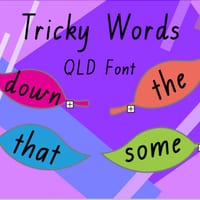 Prep/Foundation Tricky Words /Sight Words Resource (QLD Font) Aligned with InitiaLit - thumbnail 1 of 5
