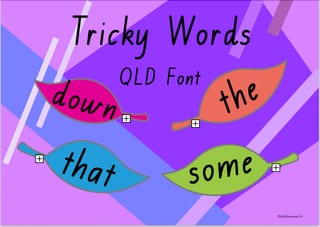 Prep/Foundation Tricky Words /Sight Words Resource (QLD Font) Aligned with InitiaLit - image 1 of 5