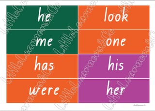 Prep/Foundation Tricky Words /Sight Words Resource (QLD Font) Aligned with InitiaLit - image 3 of 5