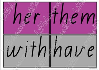 Prep/Foundation Tricky Words /Sight Words Resource (QLD Font) Aligned with InitiaLit - image 5 of 5