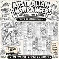 Australian Bushrangers History Activity Booklet