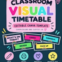 Editable Classroom Visual Timetable | Daily Schedule Cards | Hello Sunshine