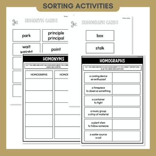 Word Relationship Vocabulary Posters | Homophones, Synonyms, Antonyms & More - image 4 of 8