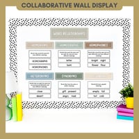 Word Relationship Vocabulary Posters | Homophones, Synonyms, Antonyms & More - thumbnail 3 of 8