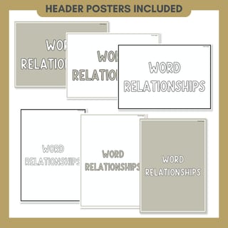 Word Relationship Vocabulary Posters | Homophones, Synonyms, Antonyms & More - image 7 of 8