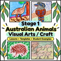 Australian Animals Visual Arts/ Craft Stage 1 Unit - thumbnail 1 of 4