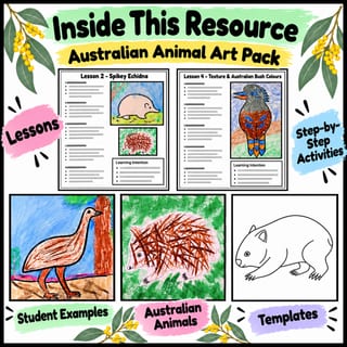 Australian Animals Visual Arts/ Craft Stage 1 Unit - image 2 of 4
