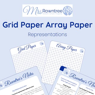 Array Paper | Grid Paper | Mathematical Representation Tools - image 1 of 2