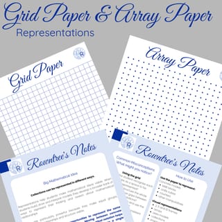 Array Paper | Grid Paper | Mathematical Representation Tools - image 2 of 2