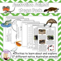 Australian Animal Mega Pack (AU and US Spelling) - thumbnail 1 of 6