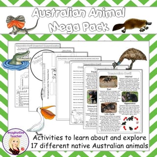 Australian Animal Mega Pack (AU and US Spelling) - image 1 of 6