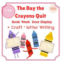THE DAY THE CRAYONS QUIT BOOK WEEK DOOR DISPLAY - thumbnail 1 of 2