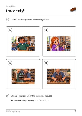 The Shoe Repair Mystery | Reading Comprehension & Writing | Grades 1-2 - image 3 of 4