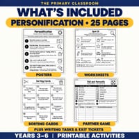 Personification Figurative Language – Worksheets (Years 3–6) - thumbnail 2 of 4