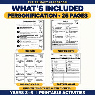Personification Figurative Language – Worksheets (Years 3–6) - image 2 of 4