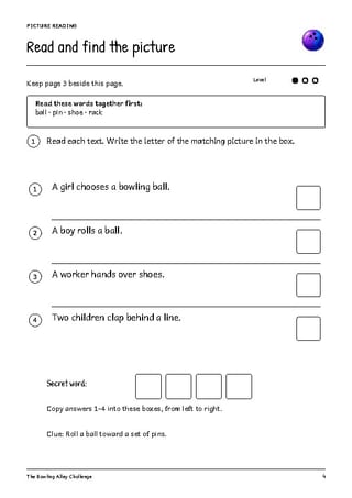 The Bowling Alley Challenge | Reading Comprehension & Writing | Grades 1-2 - image 4 of 4