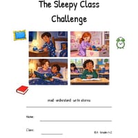 The Sleepy Class Challenge | Reading Comprehension & Writing | Grades 1-2 - thumbnail 2 of 4