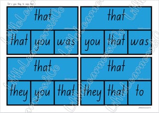 Tricky Word Match Activity (NSW font) - image 2 of 5